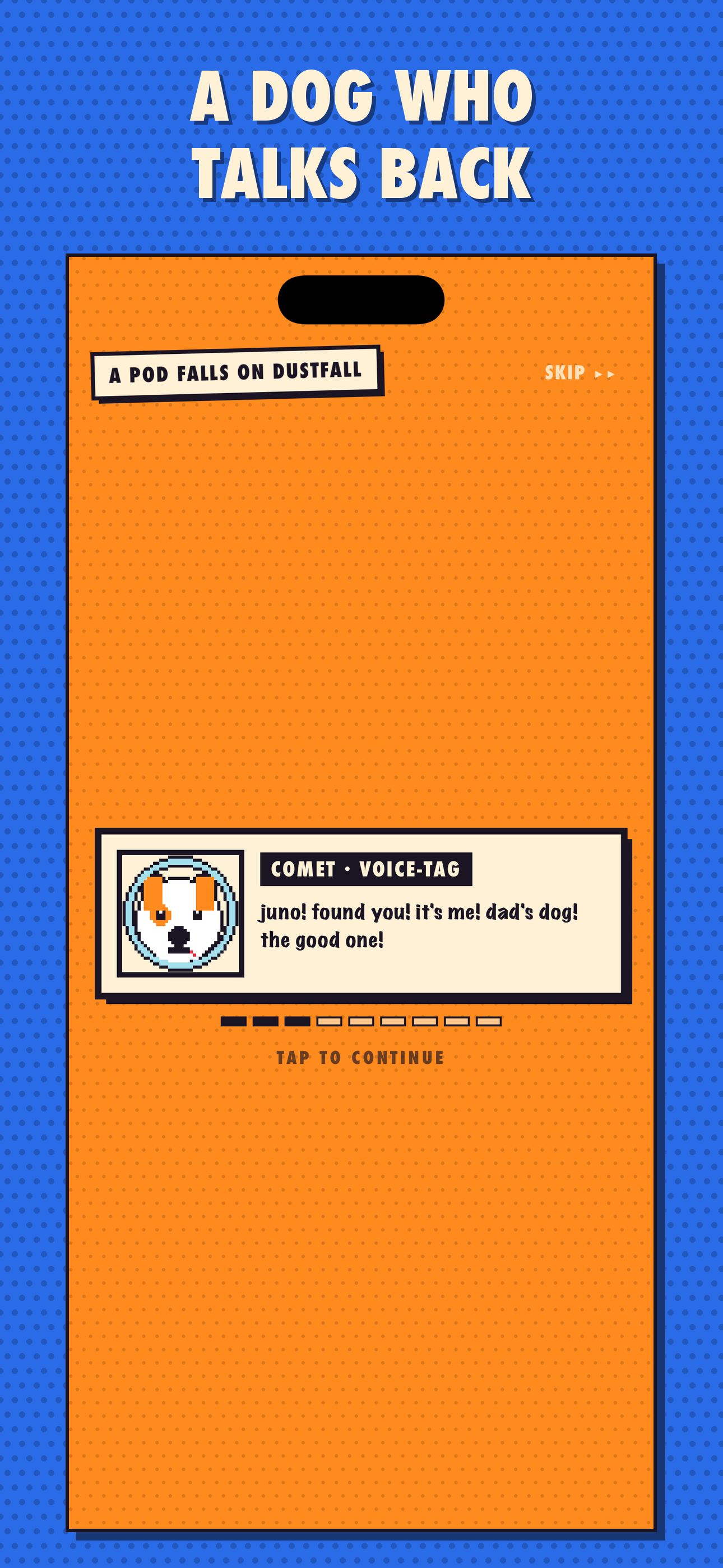 Comet the space dog